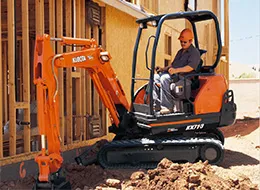 Kubota KX71 compact excavators
