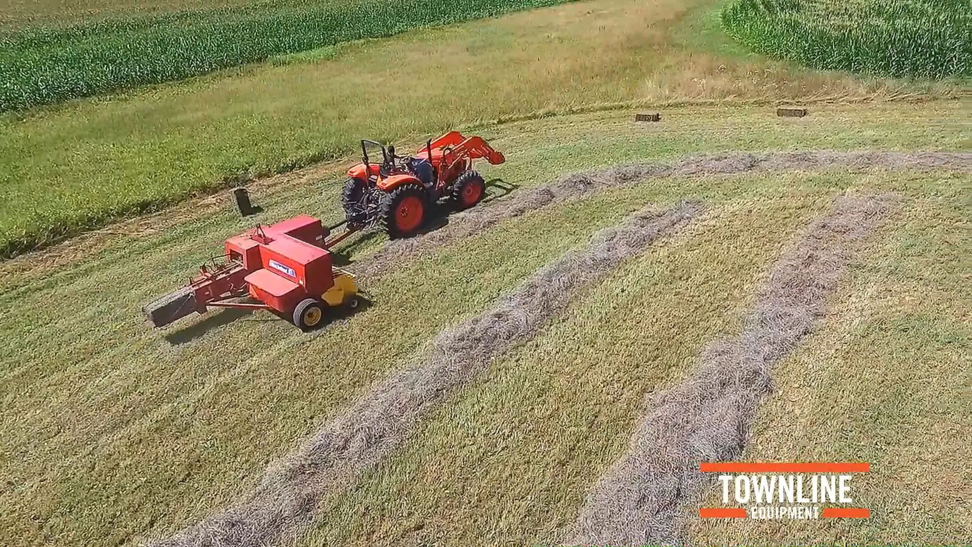 Square Baling with a New Holland BC5070 and Kubota M6111 Townline