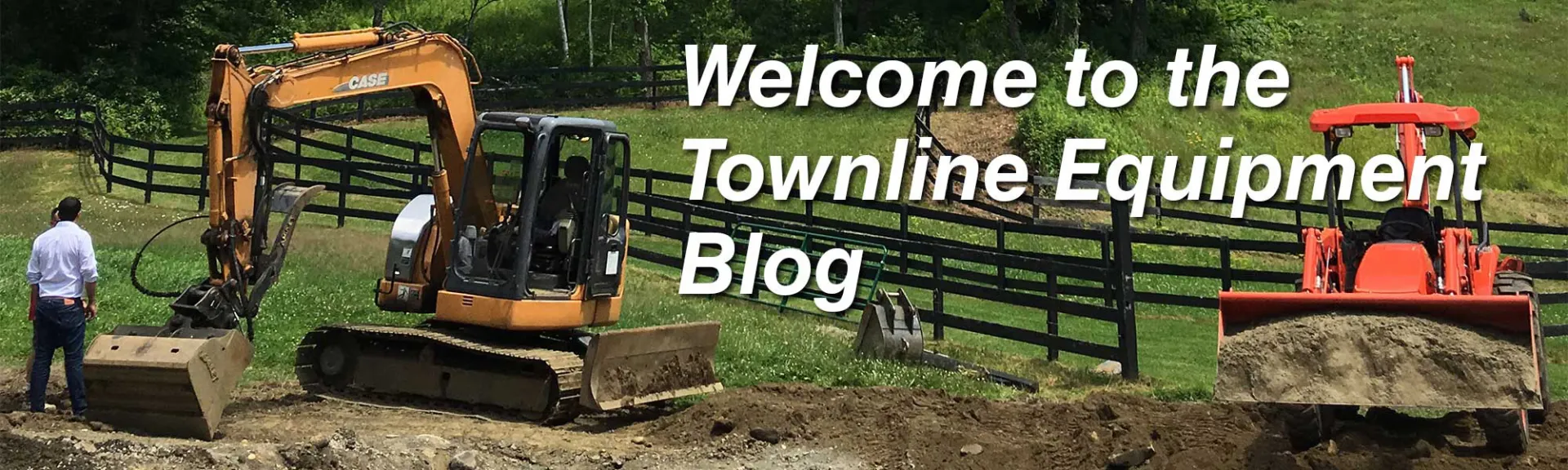 Kubota loader backhoe and Case mini excavator