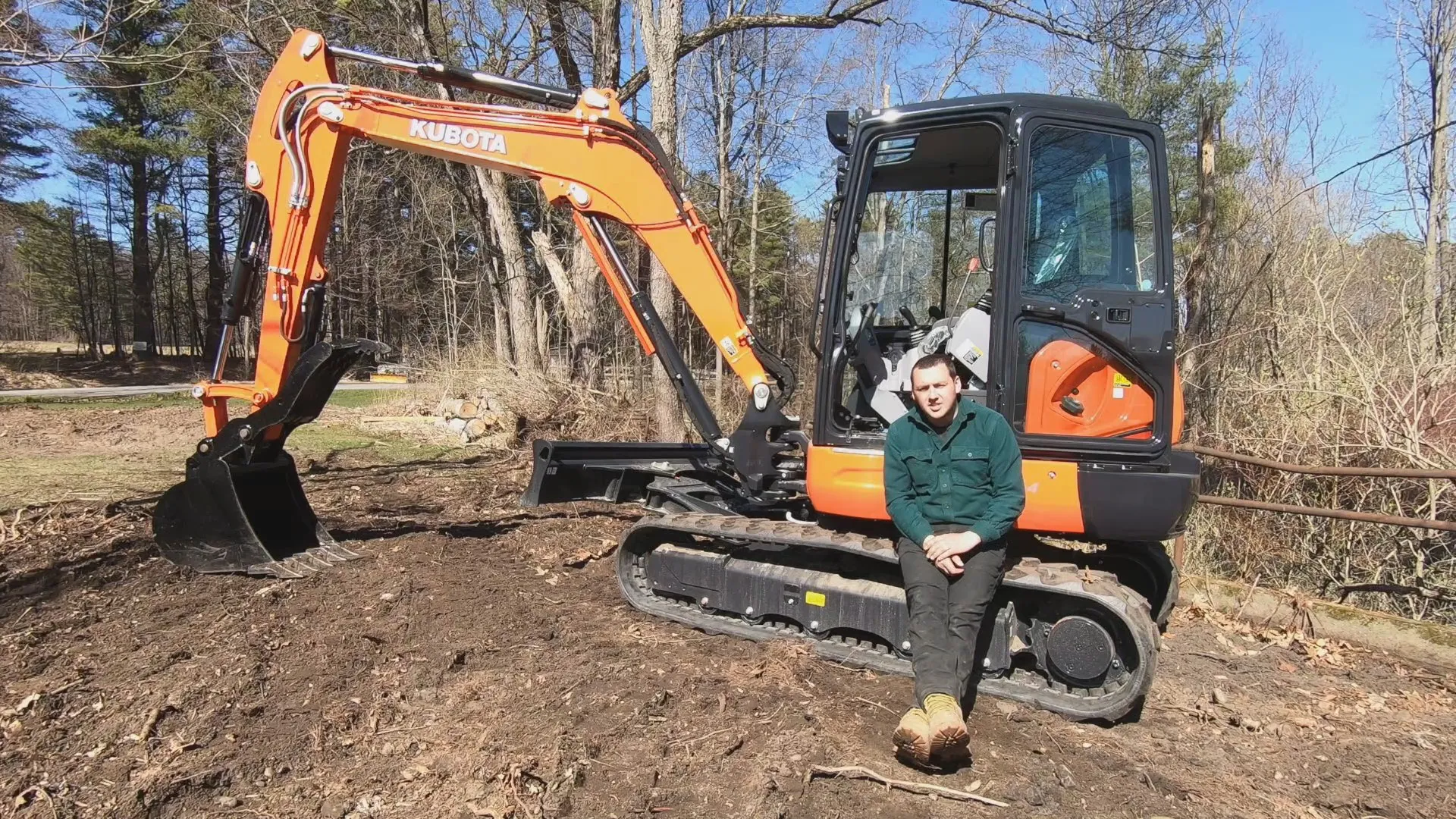 Watch the Kubota KX057 Clear Land How fast is it? Townline